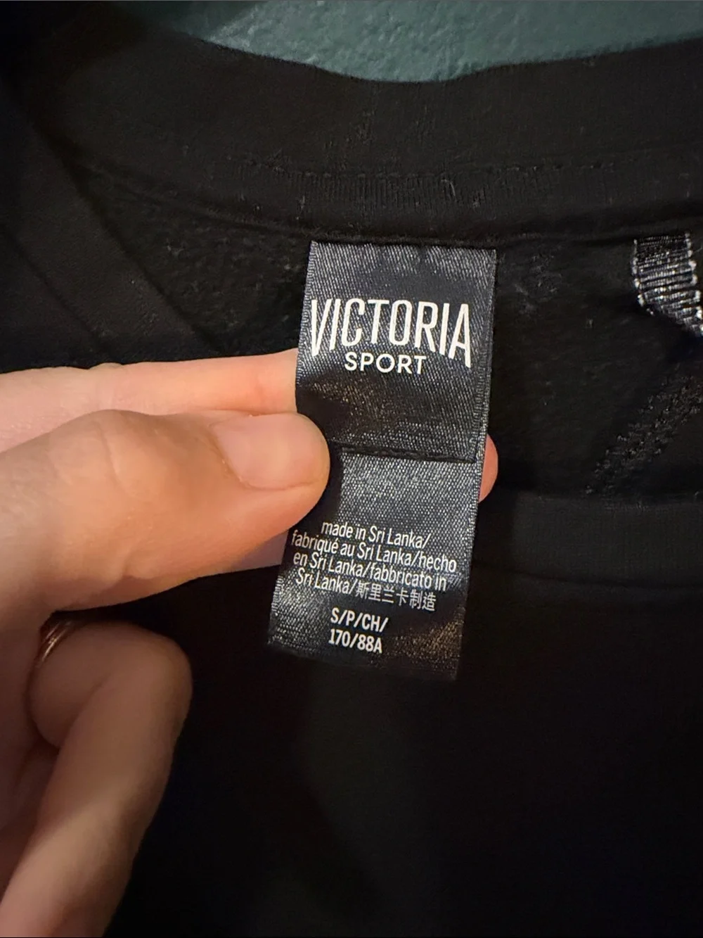 Victoria's Secret Black Crewneck Sweatshirt